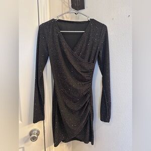 Black Glitter Dress